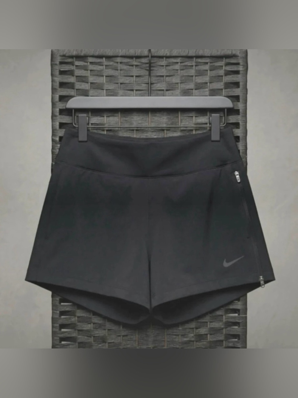 Nike Women's Black Athletic Shorts with Side Zip Pocket